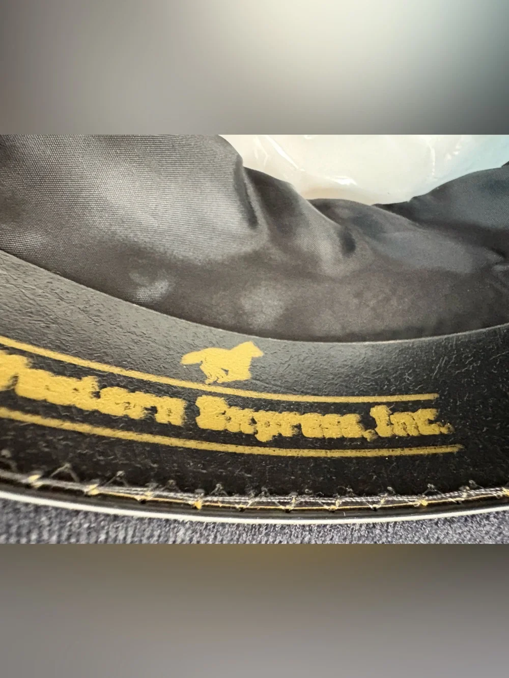 Western Express Black Felt Cowboy Hat Gold Band Youth Small Made in Mexico